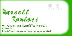 marcell komlosi business card